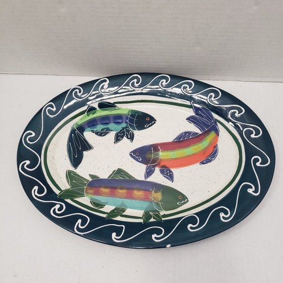 SALMON 2001 Julie Ueland for Harry & David Platter - Picture 4 of 15